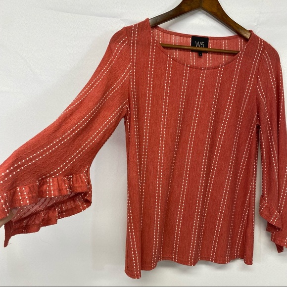 W5 | Stripe Statement Long Sleeve Top - Picture 4 of 4